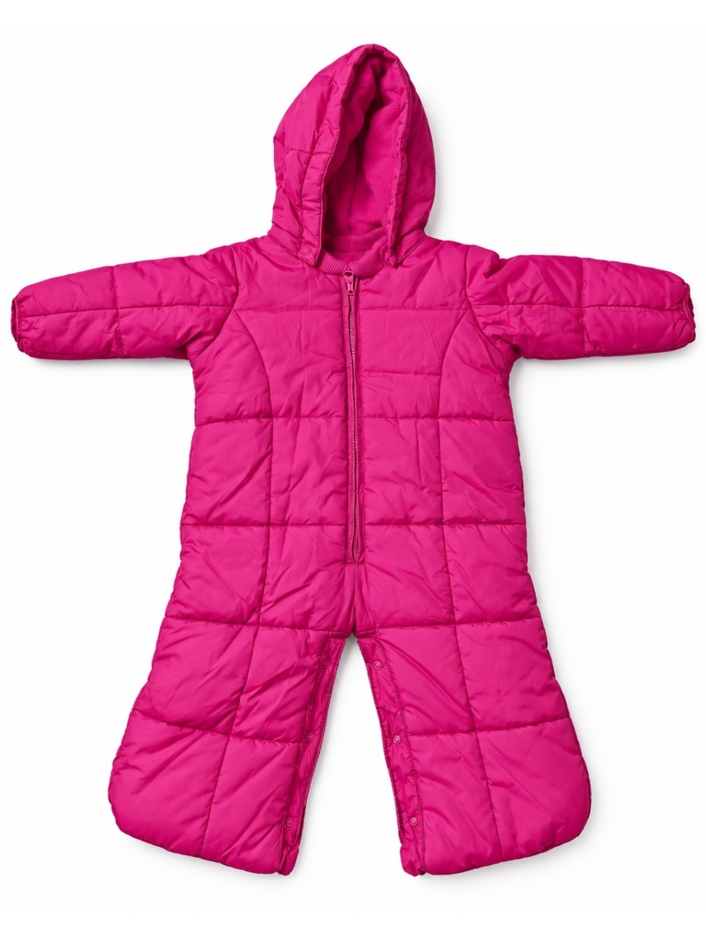 Baby Gap Pink Puffer Warmest Bundles Hooded Convertible Bunting Size 6-12M